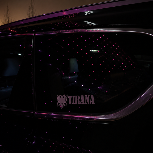 Tirana mit Albanien Wappen