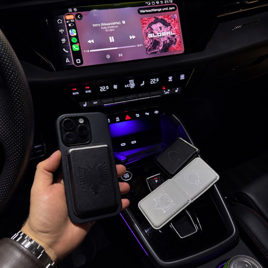 Magnet Cardholder Albanien schwarz