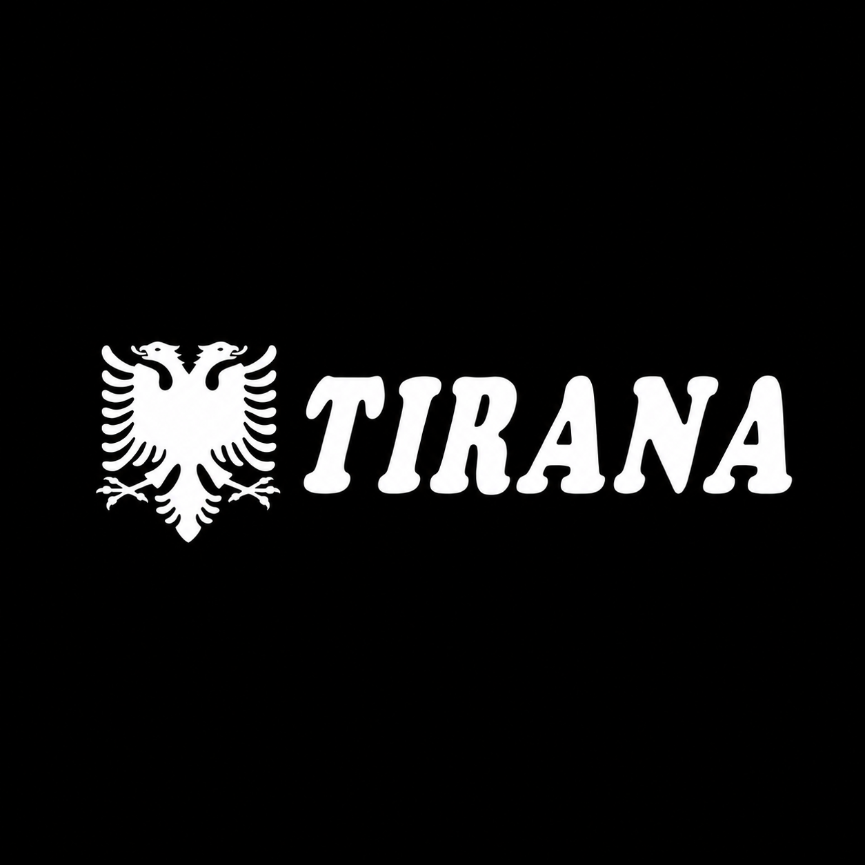 Tirana mit Albanien Wappen