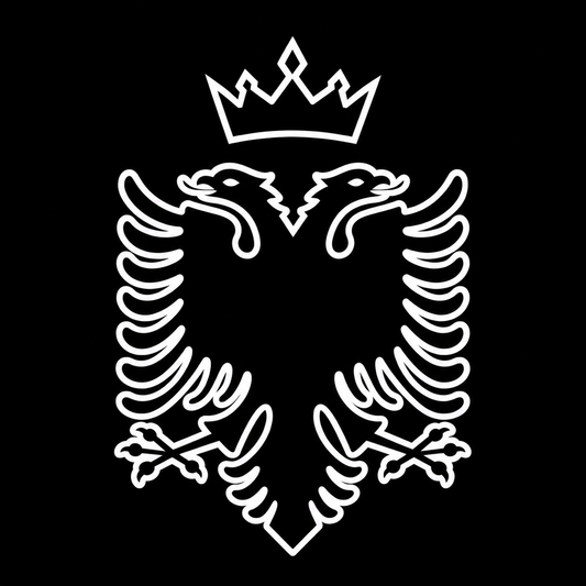 Albanischer Adler mit Krone